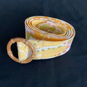 J. CREW FABRIC BELT W BAMBOO BUCKLE SIZE S/M